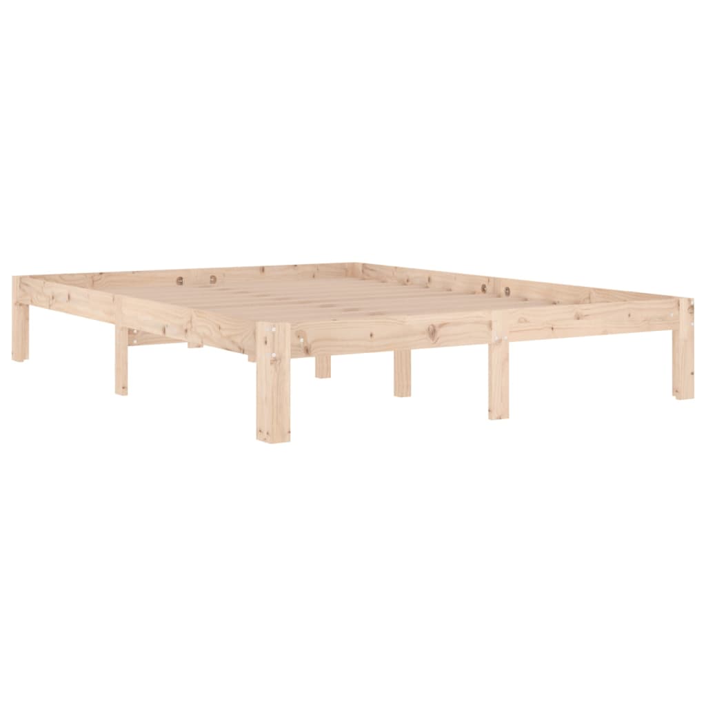 vidaXL Estrutura de cama 140x190 cm pinho maciço