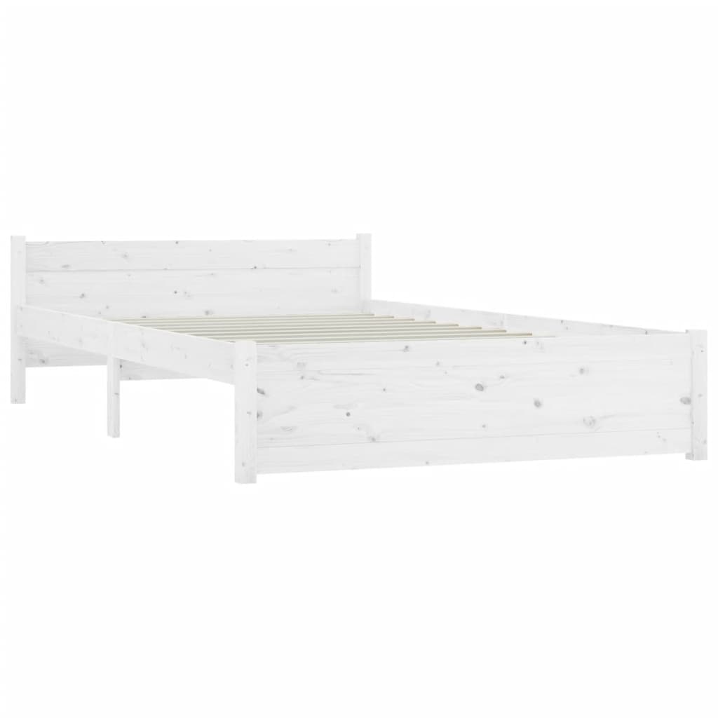 vidaXL Estrutura de cama c/ gavetas 140x190 cm branco