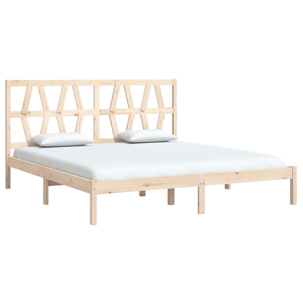 vidaXL Estrutura de cama super king 180x200 cm pinho maciço