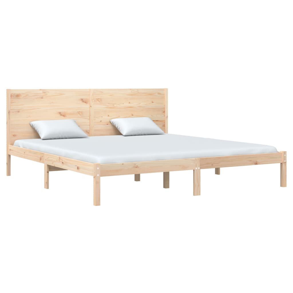 vidaXL Estrutura de cama super king 180x200 cm madeira maciça