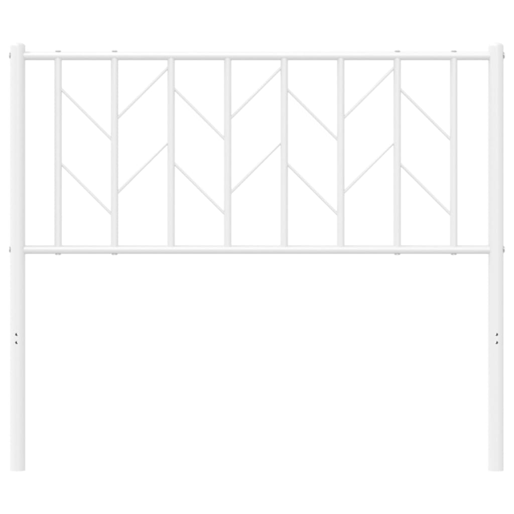 vidaXL Cabeceira de cama 100 cm metal branco