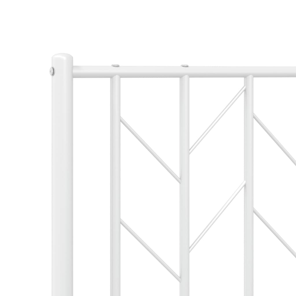 vidaXL Cabeceira de cama 100 cm metal branco