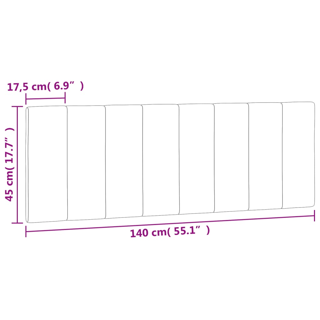 vidaXL Almofadão de cabeceira 140 cm veludo verde-escuro