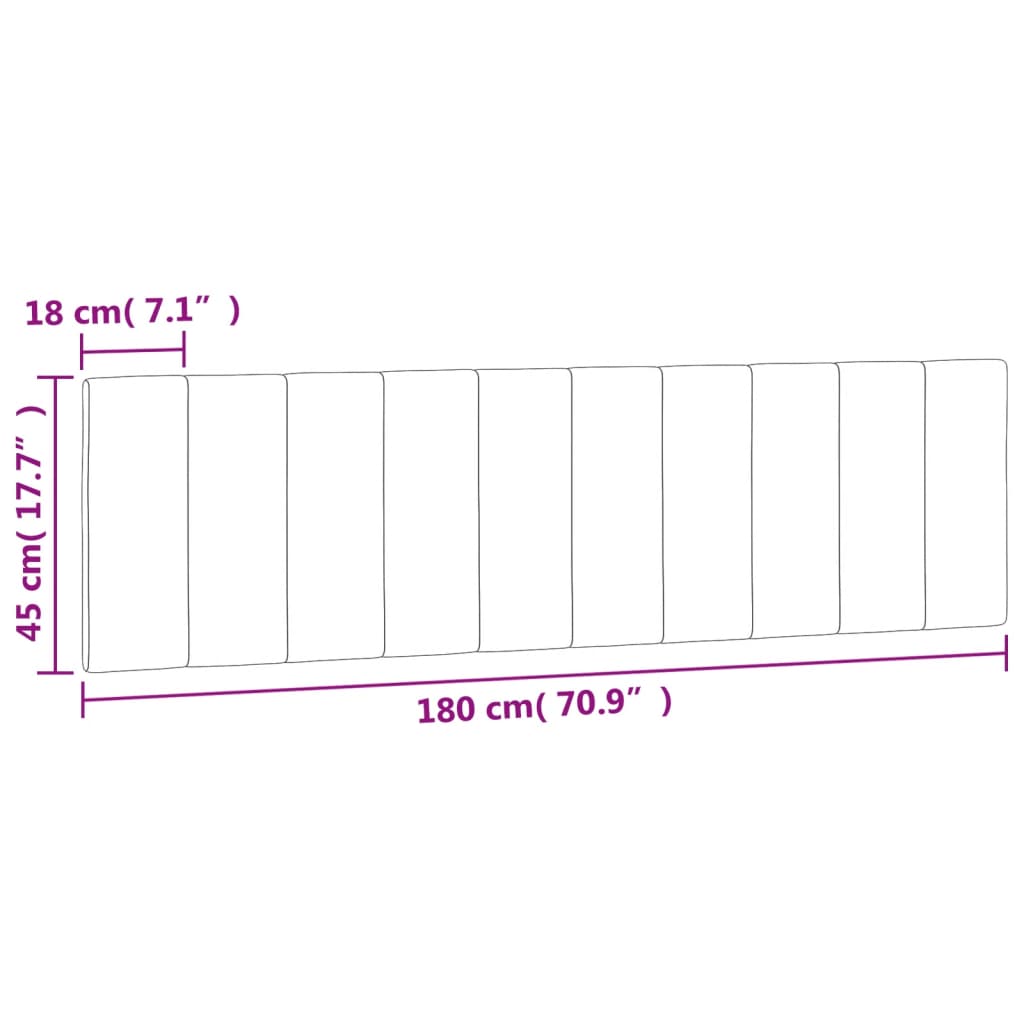 vidaXL Almofadão de cabeceira 180 cm veludo azul