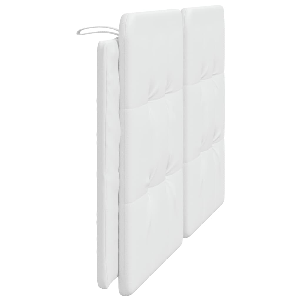 vidaXL Almofadão de cabeceira 160 cm couro artificial branco