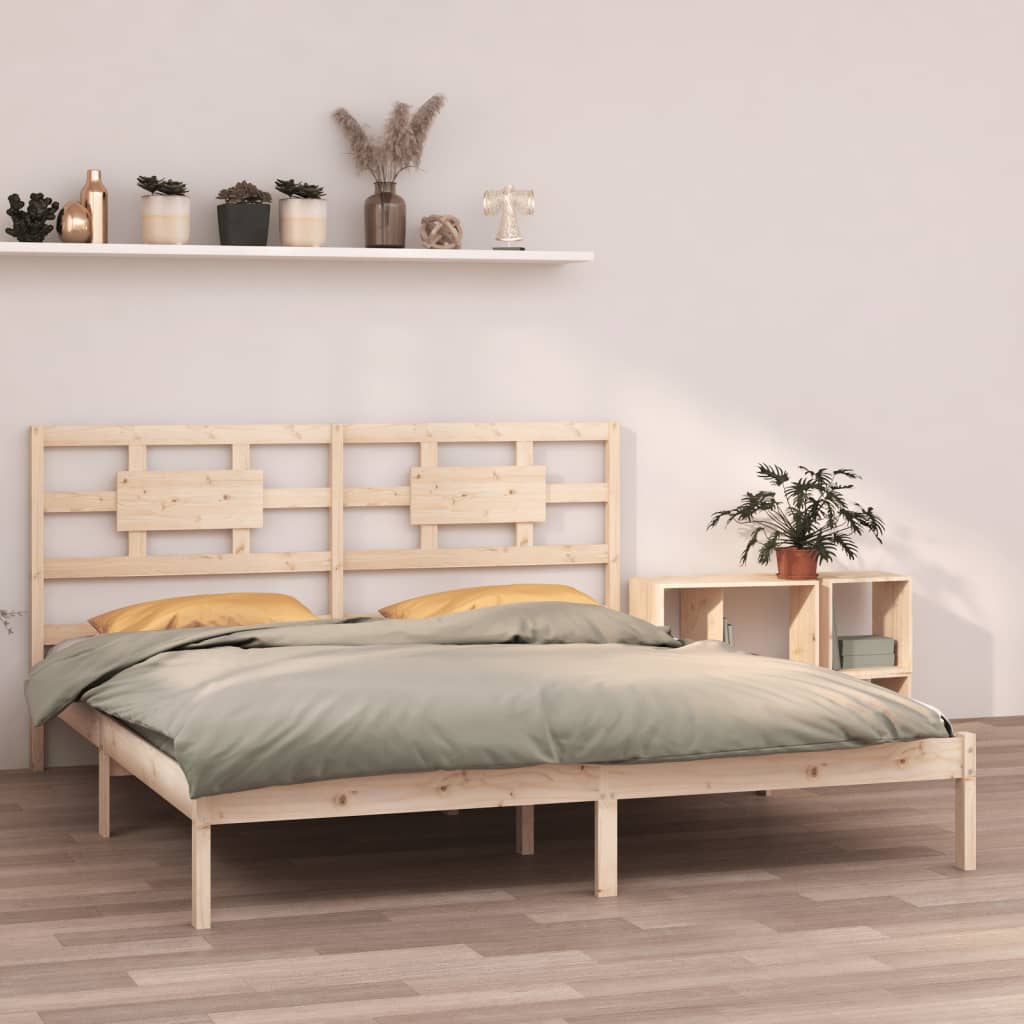 vidaXL Estrutura de cama 160x200 cm madeira maciça