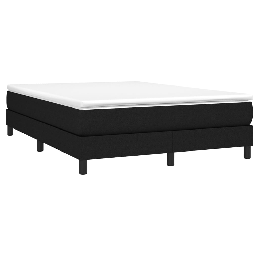 vidaXL Estrutura de cama 140x200 cm tecido preto