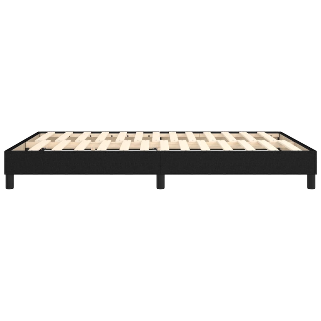 vidaXL Estrutura de cama 140x200 cm tecido preto