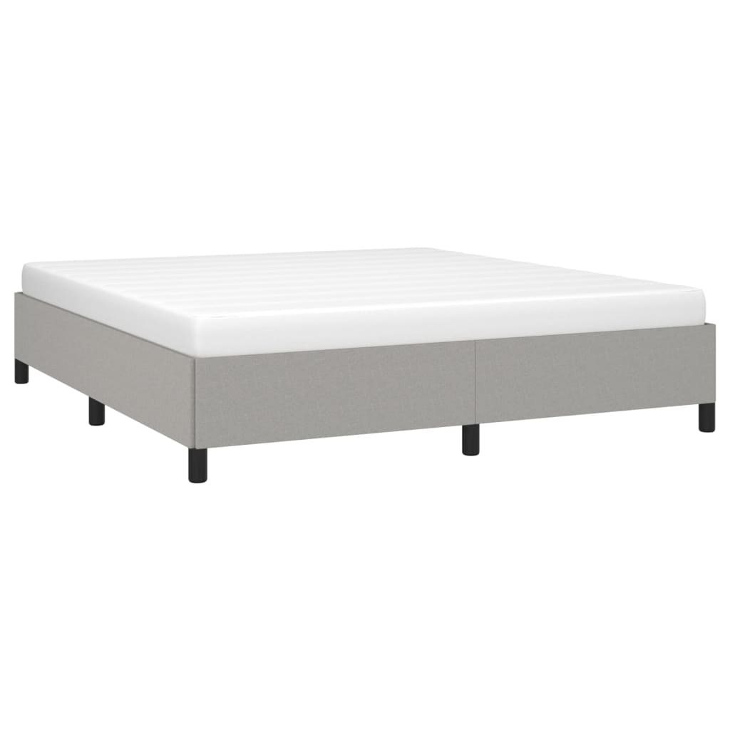 vidaXL Estrutura de cama 180x200 cm tecido cinza-claro