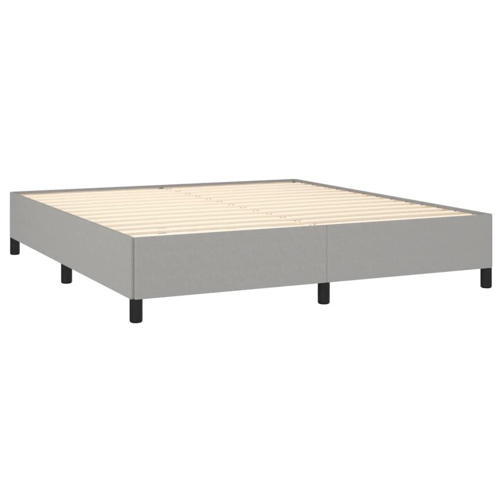 vidaXL Estrutura de cama 180x200 cm tecido cinza-claro