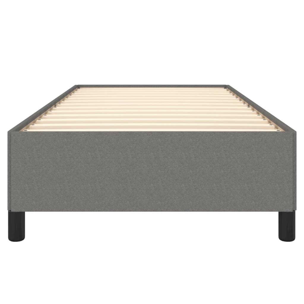 vidaXL Estrutura de cama 90x200 cm tecido cinzento-escuro