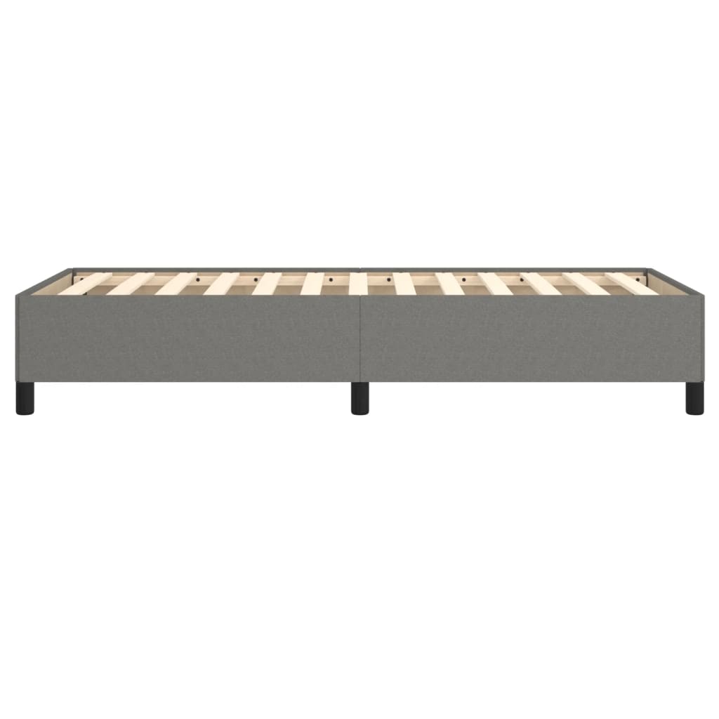 vidaXL Estrutura de cama 90x200 cm tecido cinzento-escuro