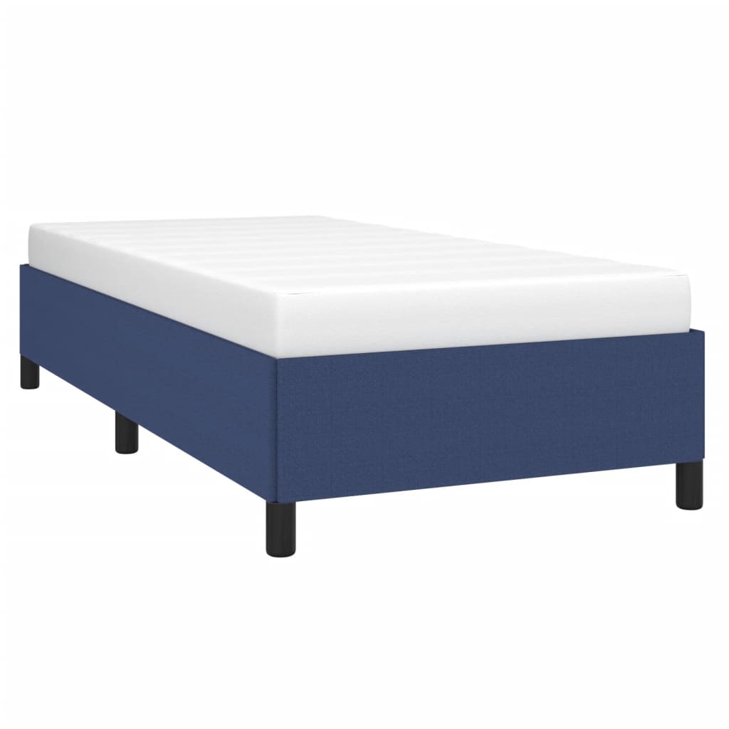 vidaXL Estrutura de cama 90x200 cm tecido azul