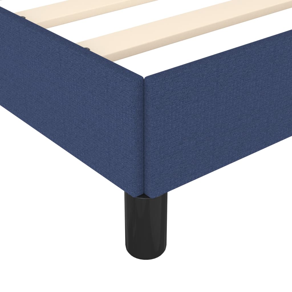 vidaXL Estrutura de cama 90x200 cm tecido azul