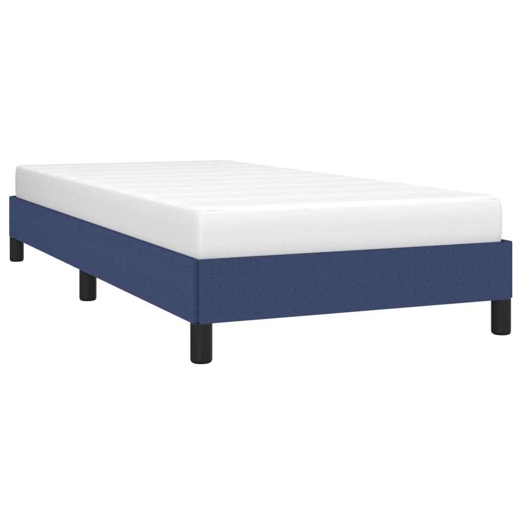 vidaXL Estrutura de cama 100x200 cm tecido azul