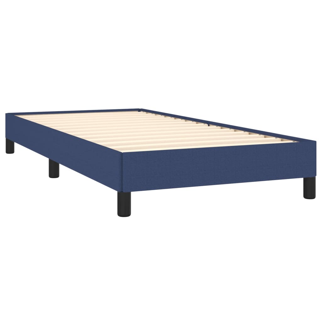 vidaXL Estrutura de cama 100x200 cm tecido azul