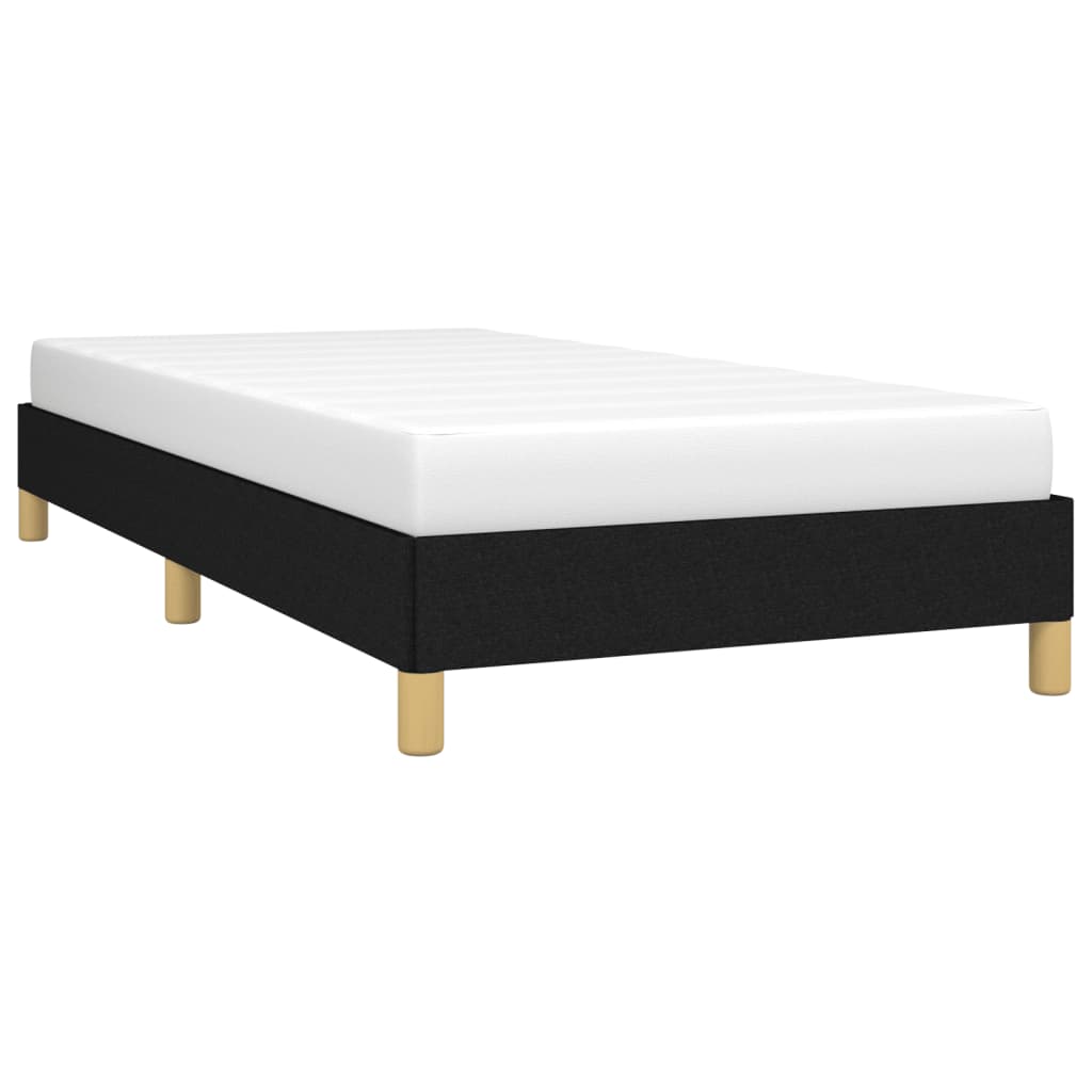 vidaXL Estrutura de cama 100x200 cm tecido preto