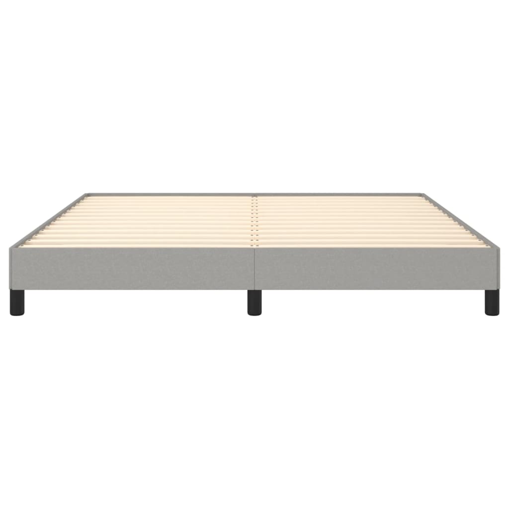 vidaXL Estrutura de cama 160x200 cm tecido cinza-claro