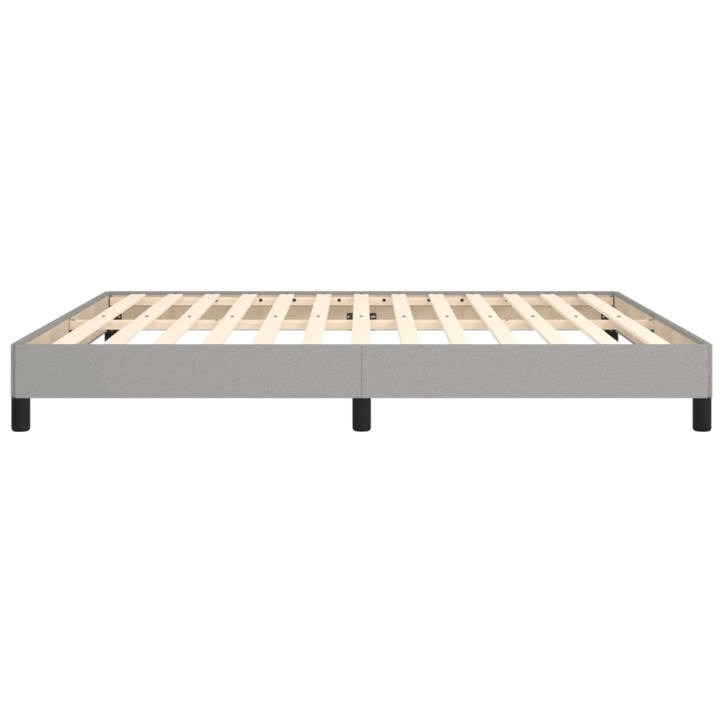 vidaXL Estrutura de cama 160x200 cm tecido cinza-claro