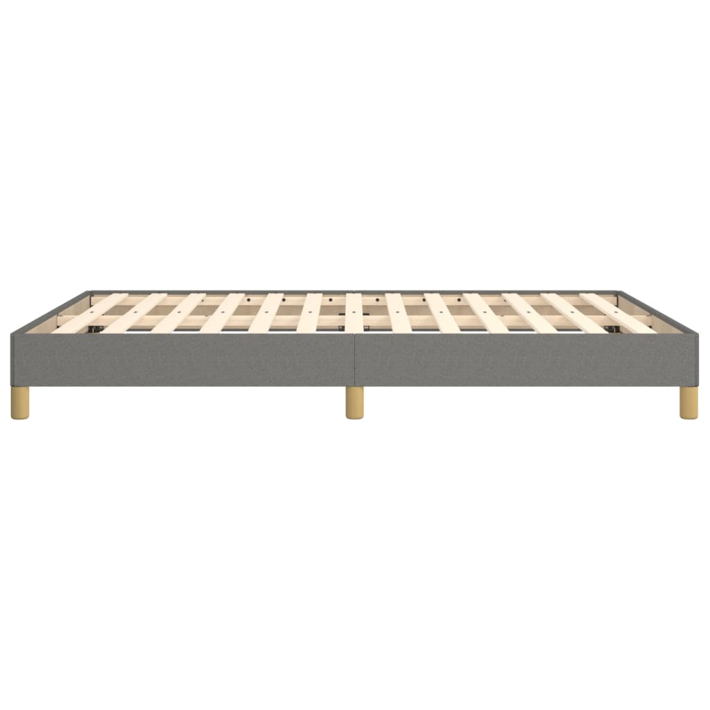 vidaXL Estrutura de cama 160x200 cm tecido cinzento-escuro