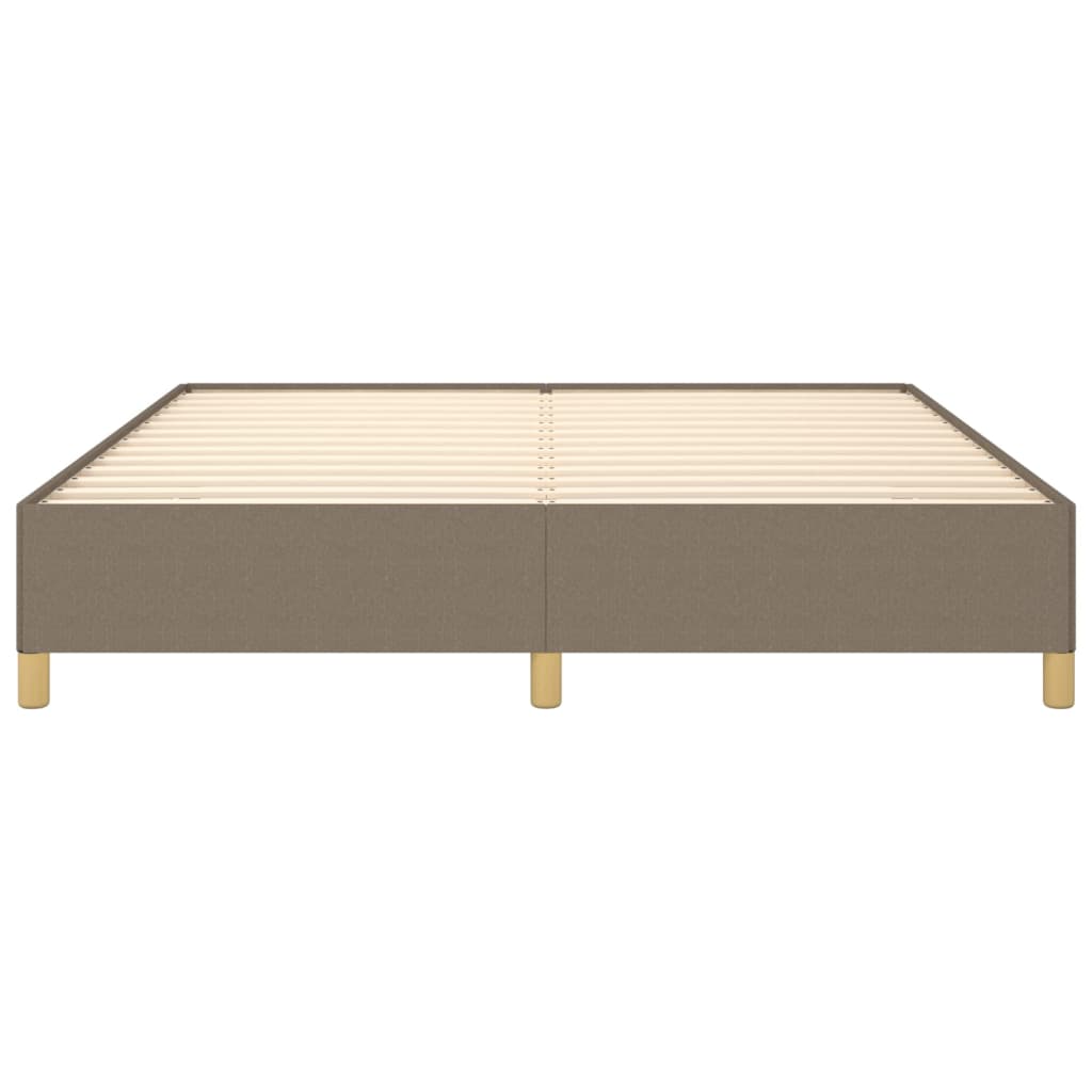 vidaXL Estrutura de cama 180x200 cm tecido cinza-acastanhado