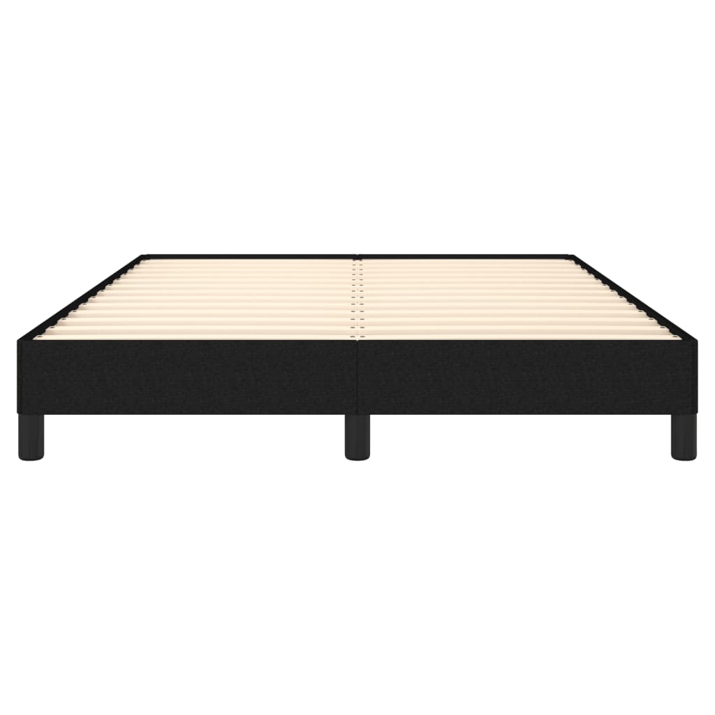 vidaXL Estrutura de cama 140x190 cm tecido preto