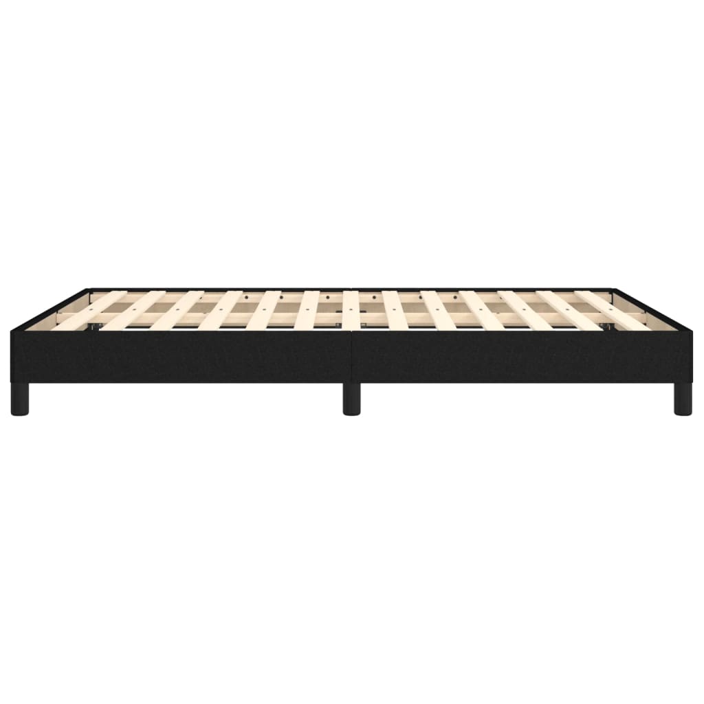 vidaXL Estrutura de cama 140x190 cm tecido preto