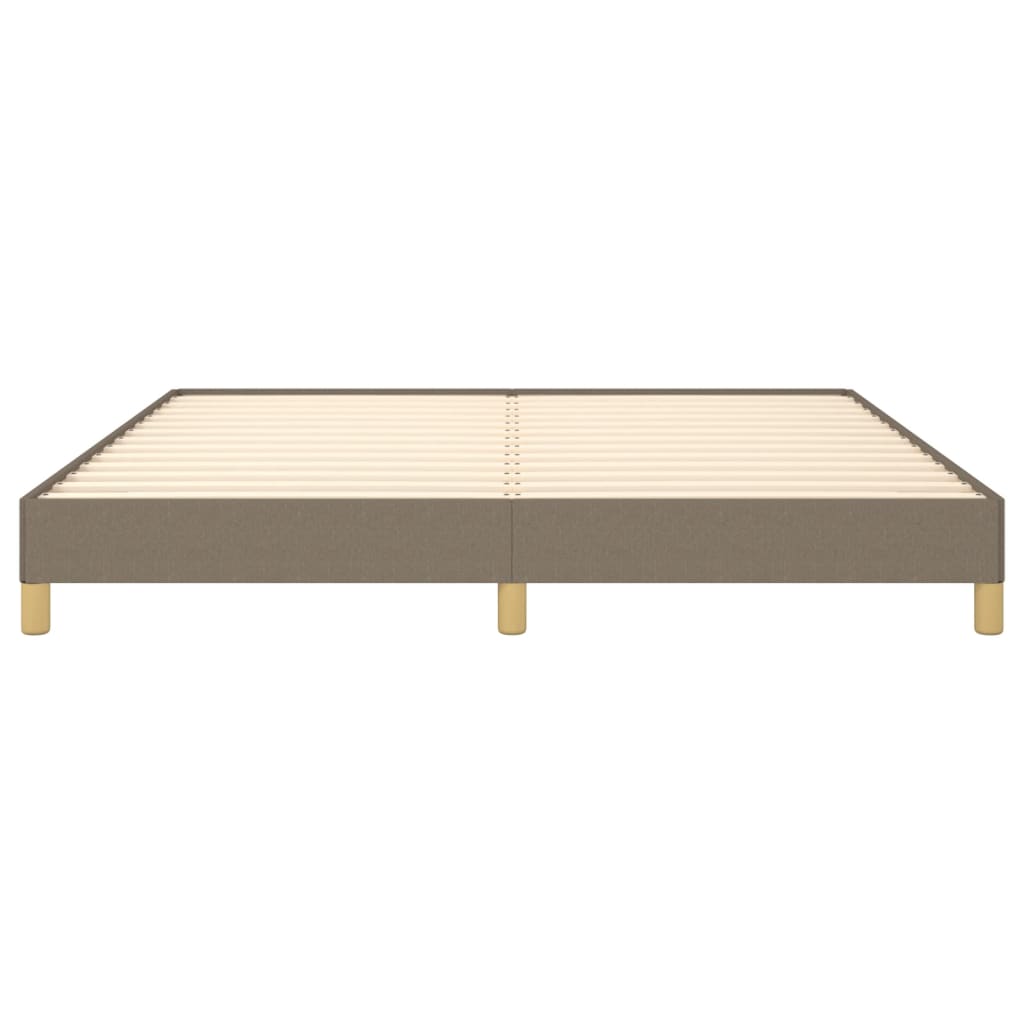 vidaXL Estrutura de cama 180x200 cm tecido cinza-acastanhado