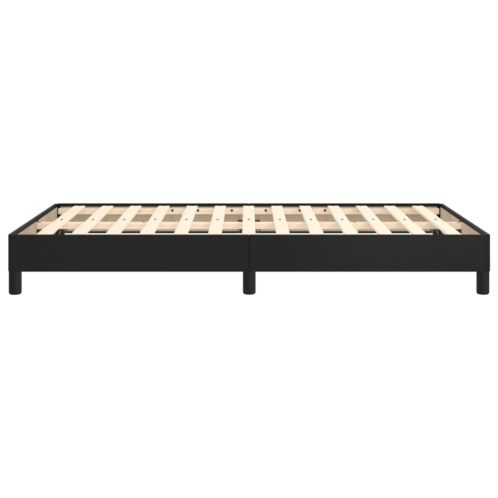 vidaXL Estrutura de cama 120x200 cm couro artificial preto