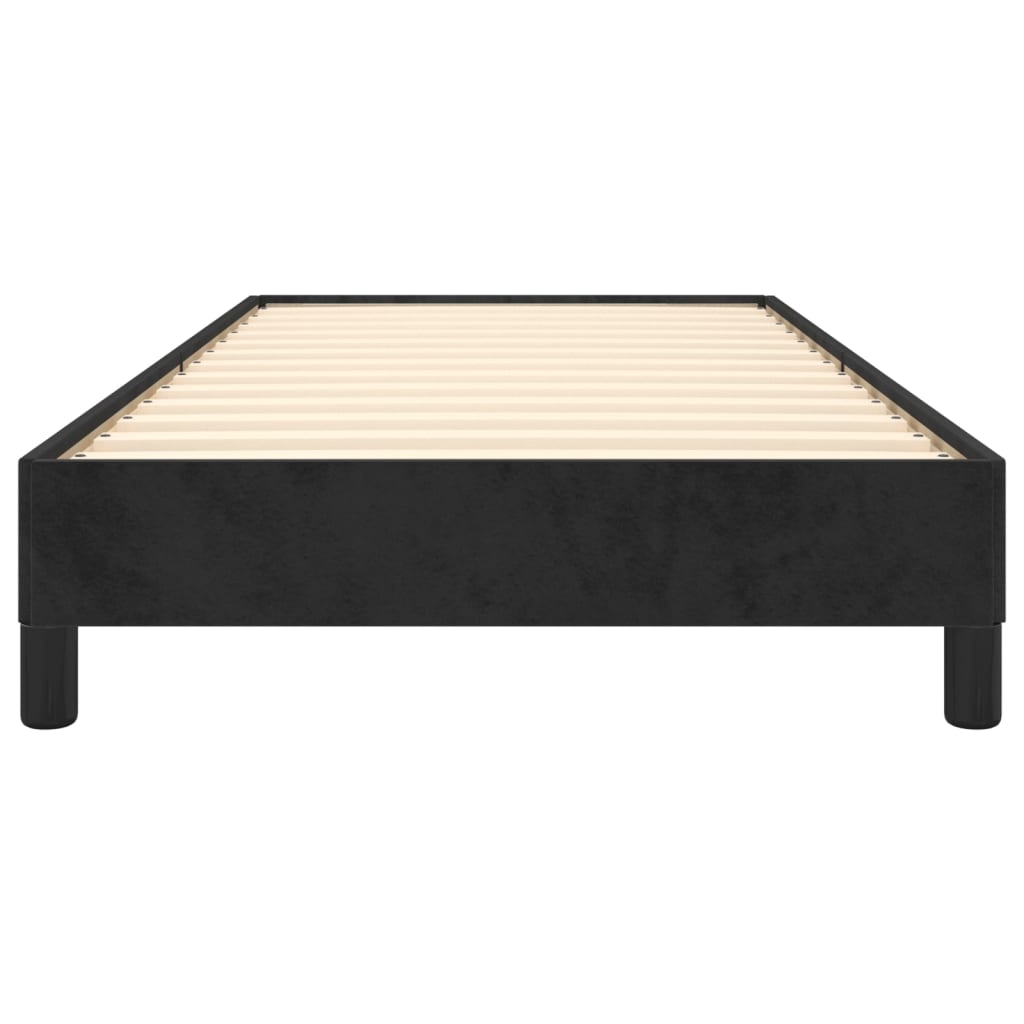 vidaXL Estrutura de cama 100x200 cm tecido preto