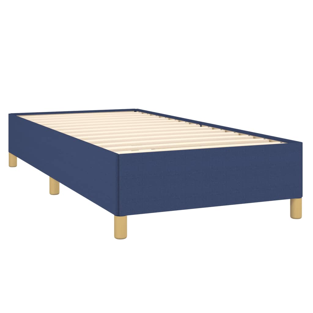 vidaXL Estrutura de cama 90x200 cm tecido azul