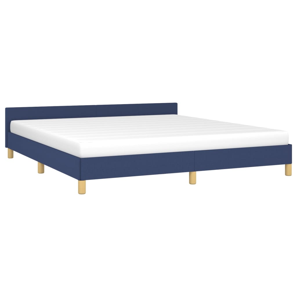 vidaXL Estrutura de cama 180x200 cm tecido azul