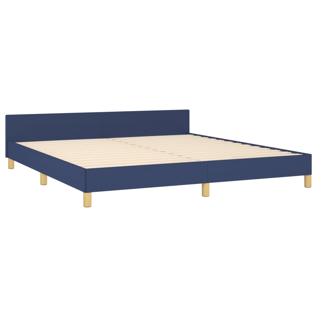 vidaXL Estrutura de cama 180x200 cm tecido azul