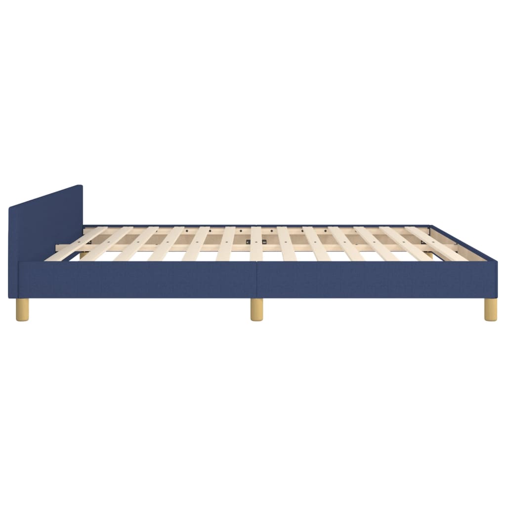 vidaXL Estrutura de cama 180x200 cm tecido azul