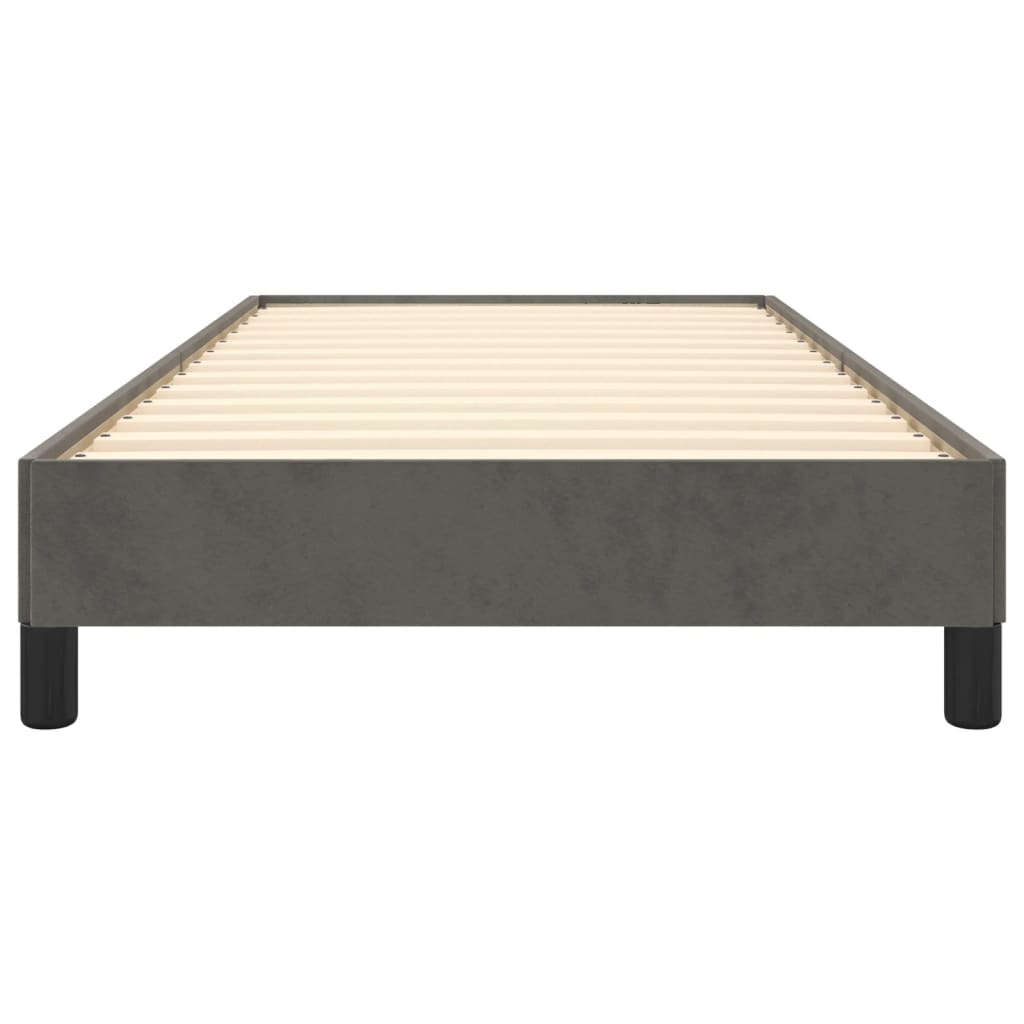 vidaXL Estrutura de cama 80x200 cm veludo cinzento-escuro