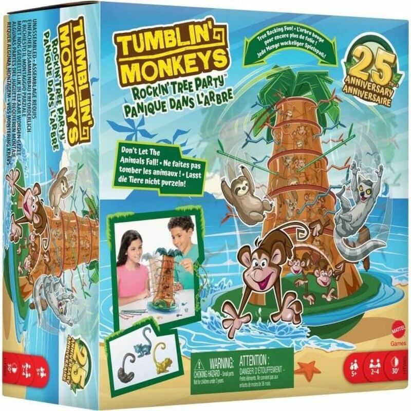Mattel|Jogo de Mesa Mattel Tumblin' Monkeys Mattel|Jogo de Mesa Mattel Tumblin' Monkeys