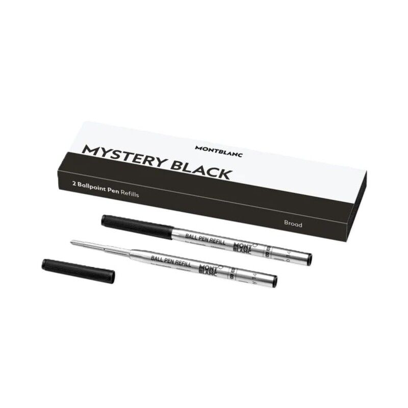 Montblanc|Caneta sobresselente Montblanc MISTERY BLACK Preto (2 Unidades) Montblanc|Caneta sobresselente Montblanc MISTERY BLACK Preto (2 Unidades)