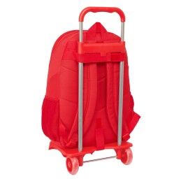 Atlético Madrid|Mochila Escolar com Rodas Atlético Madrid Vermelho 32 x 44 x 16 cm