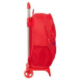 Atlético Madrid|Mochila Escolar com Rodas Atlético Madrid Vermelho 32 x 44 x 16 cm