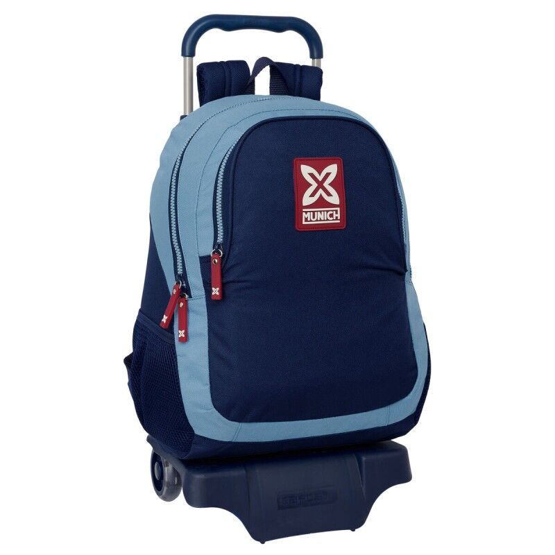 Munich|Mochila Escolar com Rodas Munich Royal Azul 32 x 44 x 16 cm