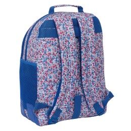 Nait Nait|Mochila Escolar Nait Nait Flores coimbra azul Azul 32 x 42 x 15 cm