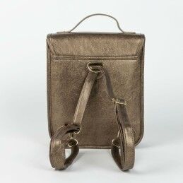 Harry Potter|Mochila Escolar Harry Potter Hogwarts Castanho 22,5 x 22,5 x 7 cm