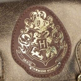 Harry Potter|Mochila Escolar Harry Potter Hogwarts Castanho 22,5 x 22,5 x 7 cm