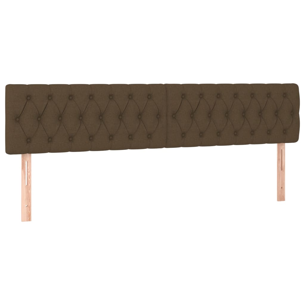 vidaXL Cama com molas/colchão 180x200 cm tecido castanho-escuro