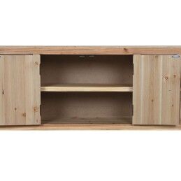 Home ESPRIT|Móvel de TV Home ESPRIT Preto Natural Abeto Madeira MDF 130 x 24 x 51 cm