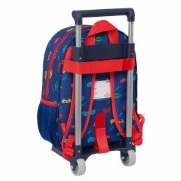 PJ Masks|Mochila Escolar com Rodas PJ Masks Ready Azul Marinho 26 x 34 x 11 cm