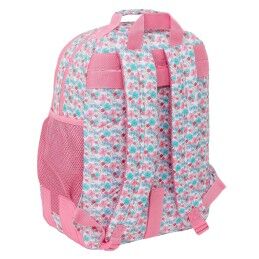 Moos|Mochila Escolar Moos Flores Multicolor 32 x 42 x 15 cm