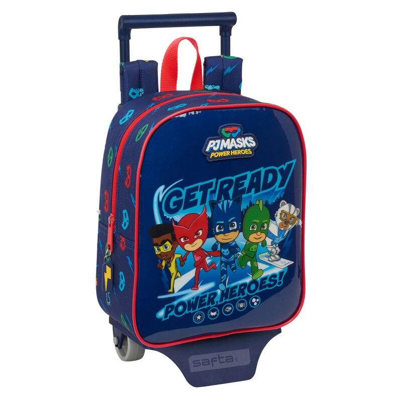 PJ Masks|Mochila Escolar com Rodas PJ Masks Ready Azul Marinho 22 x 27 x 10 cm