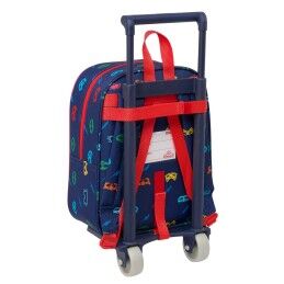 PJ Masks|Mochila Escolar com Rodas PJ Masks Ready Azul Marinho 22 x 27 x 10 cm