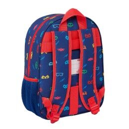 PJ Masks|Mochila Escolar PJ Masks Ready Azul Marinho 26 x 34 x 11 cm
